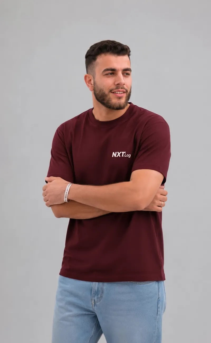 Too Late Be Average - Burgundy