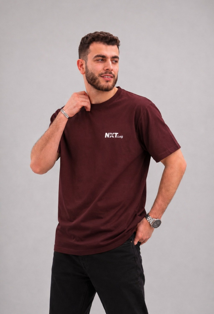 Too Late Be Average - Burgundy