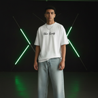 Noir Society Oversized Tee — Bolivar (White)
